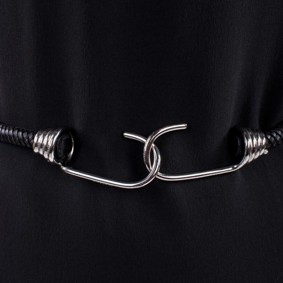 GIVENCHY BLACK CLASSIC BELT | WOMENS SIZE 70CM